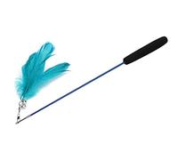 Cosiki Juguete de Varita para Gatos, Juguete de Caña de Pescar para Gatos, Interactivos de Plumas para con Campanas Que Suenan, Palo de Plumas para, Varita Telescópica, para con para Gatitos, de