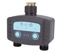 Cosiki Kit de Aspersor WiFi Inteligente con Controlador de Doble Canal, de Riego de Césped con Control Remoto para Villas, Ajuste de Flujo Preciso, Transmisión Inalámbrica de 433 MHz, 500-1700 L/h