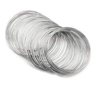 Cosiki Kit de Bucles de Pulsera de Alambre con Memoria de Metal Duradero, Diámetro de 55mm para Fabricación de Pulseras DIY
