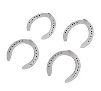 Cosiki Kit de Herradura de Aleación de Aluminio, Equipo de Equitación Duradero, Antideslizante y Resistente Al Desgaste, con Clavos de Herradura para Parte Delantera y Trasera, 6 ID: 16,5 Mm/0,64 (4)