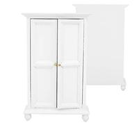 Cosiki Librería en Miniatura para Casa de Muñecas 1:12, Mueble con Cajón de Madera Vintage Elegante para Colección de Casas de Muñecas, 6,1 "X 3,7" X,2"