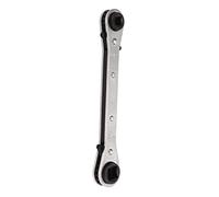 Cosiki Llave de Servicio de Trinquete, Acero Al Cromo Vanadio Duradero y Confiable para Reparación de Aire Acondicionado, 1/4 pulg., 3/8 pulg., para Espacios Reducidos