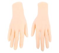 Cosiki Manos Modelo de Silicona, Manos de maniquí Femeninas Realistas y Elásticas Suaves para la Práctica del Arte de Uñas, con Dedos Flexibles y Diseño a Prueba de Polvo para
