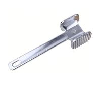 Cosiki Martillo Ablandador de Carne, Herramienta de Mazo para Carne, Aleación de Aluminio Plana Texturizada de Doble Cara con Contorneado Antideslizante, Ideal para Golpear Filetes, Chuletas (9,65