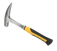 Cosiki Martillo de Pico de Pato de Ladrillo para Estudio Geológico Martillo de Boca Plana Duradero de Acero con Alto Contenido de Carbono para Pruebas de Dureza de Rocas, Resistencia Al Impacto, (L)