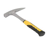 Cosiki Martillo de Pico de Pato de Ladrillo para Estudio Geológico Martillo de Boca Plana Duradero de Acero con Alto Contenido de Carbono para Pruebas de Dureza de Rocas, Resistencia Al Impacto, (S)