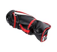 Cosiki Mini Bolsa de Vino con Aislamiento a Prueba de Agua, Portabotellas Portátil para Actividades Al Aire, 12x33cm (Negro Rojo)