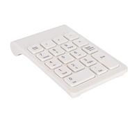 Cosiki Mini Teclado Ligero, Teclado Numérico Inalámbrico, Accesorio Ergonómico USB 2,4G para Uso General, Negro (Mini, USB) (White)