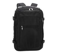 Cosiki Mochila de Compresión Al Vacío a Prueba de Agua, Negra, Ampliable con Bloqueo de Bomba, Puertos USB Tipo C para Computadora Portátil de 17 Pulgadas, Organizador Ideal para Viajes Largos