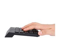 Cosiki Número Pad, Número Pad para Laptop 2.4Ghz 18 Clave Teclado de Contabilidad Financiera Mini Teclado Digital Inalámbrico Numérico USB para PC/Desktop (Black)