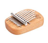 Cosiki Piano de Pulgar Kalimba de Madera de Alcanfor GECKO K-8CA Piano de Pulgar con Llave de Metal Mineral, Tono Claro y Brillante para Principiantes, Entrenamiento Musical