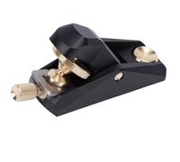Cosiki Plano de Bloque de ángulo bajo, Plano de Cuerpo de Aleación de Aluminio, Herramienta de Accesorios de Latón con ángulo de Trabajo 33, Hoja de Acero Al Carbono, Ideal para Proyectos de Madera