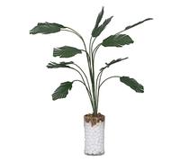 Cosiki Plantas de Casa de Muñecas a Escala 1:12, Decoración de árbol de Plátano en Miniatura Vívida para Sala de Estar de Casa de Muñecas, Plástico y Vidrio Duraderos, 1 Unidad (Pequeña)