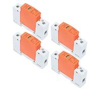 Cosiki Protector contra Sobretensiones de Montaje en Carril DIN con Ventana Visible para Uso Doméstico AC 420V 4 Uds 1P Dispositivo Descargador (Imáx: 60kA)