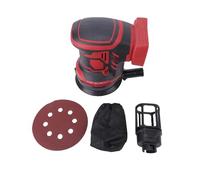Cosiki Pulidora de Búfer, 3 Velocidades Variables 7000 a 11000 RPM 300W 18V Lijadora Eléctrica Inalámbrica con Batería con Papel de Lija de 125 Mm y Bolsa Recolectora de Polvo para Carpintería