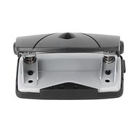 Cosiki Punch de Agujeros, Perforador de Orificio de Orificio con la Regla de la Regla de la Punch Pacio Ajustable Punchón Papet Papel para la Estacionamiento de Enlace (BLACK)