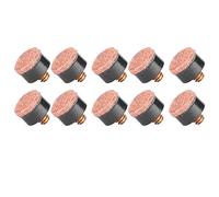 Cosiki Reemplazo de Punta de Taco de Billar Inglés, 10 Uds., Accesorio de Bricolaje Suave y Duradero para Jugadores (10mm)