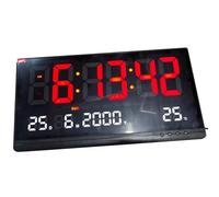 Cosiki Reloj de Pared Digital LED Pantalla de Calendario de Brillo Ajustable Grande para Oficina en Casa 47,7x25,3 Cm