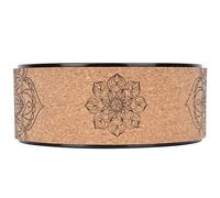 Cosiki Rueda de Yoga, Herramienta de Entrenamiento Flexible de Alta Densidad para Culturismo y Fitness, Hecha de Caucho de PU para Círculo Interno Negro (Anillo Interior Negro)