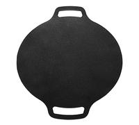 Cosiki Sartén para Barbacoa Coreana, Plancha Redonda Antiadherente con Revestimiento de 6 Capas para Interior y Exterior, con Doble para un Fácil Agarre (36cm)