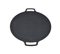 Cosiki Sartén para Parrilla de Barbacoa Coreana, Bandeja Redonda Antiadherente Resistente Al Calor para Fiestas de Barbacoa en Interiores y Exteriores, Hierro, 1 Unidad (30 centimetros)