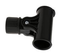 Cosiki Soporte de Dirección para Sombrilla de Patio, Resistente, para Sombra Ajustable, Uso en Exteriores, en Material ABS Negro, 1 Unidad (1 soporte de dirección para sombrilla de Patio)