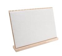 Cosiki Soporte para Presentación de Joyería de Madera, Estante para Collares, Soporte para Joyería con 16 Ranuras en Forma de L Desmontable, Ideal para Tienda en Casa y Ferias Comerciales