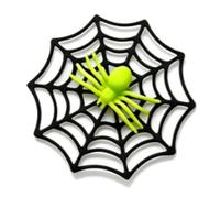 Cosiki Spider Web Ornament with Design (Black Web+Spider Set)