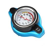 Cosiki Tapa de Radiador Termostático de Alta Presión de Aleación de Aluminio, Universal a Prueba de Fugas para Automóvil, Diseño 2 en 1 para Seguridad del Tanque de Agua, Material ABS + Aleación de