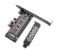 Cosiki Tarjeta Adaptadora Estable M.2 NVMe a PCI-E X4 5.0 para Transferencias Rápidas de Datos para 10/11, 1 Tarjeta Adaptadora M.2 1 Soporte de Perfil bajo