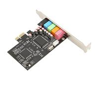 Cosiki Tarjeta de Sonido Envolvente PCIE 5.1 Grabación de Reproducción de Alta Fidelidad 24 bits 48 KHz para Entretenimiento de Cine en Casa