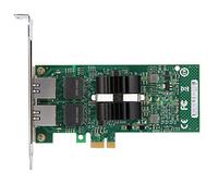 Cosiki Tarjeta Ethernet, Tarjetas de Red de Computadora Internas PCI E Card de Adaptador de Red de Doble Puerto Desktop para 82576-T2 Gigabit PCIe Network de 1000Mbps Nic LED