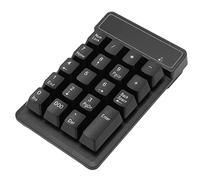 Cosiki Teclado Numérico Silencioso Portátil, Mini Teclado Numérico Inalámbrico 2.4G Negro 19 Teclas para Banca y Finanzas