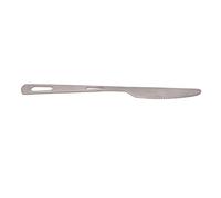 Cosiki Utensilios de Campamento, Cuchara de Titanio con Titanio de Alta Resistencia Spork para Acampar (Cuchillo)