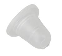 Cosiki Vasos de Tinta para Tatuajes, Soportes de Pigmentos de Silicona Gruesos para Artistas de Tatuajes, Vasos de Tinta Transparentes para Salones de Belleza, 100 Uds. (Pequeño)