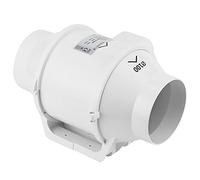 Cosiki Ventilador de Ventilación Silencioso Montado en la Pared, 220V, 4 Pulgadas, con Gran Volumen de Aire para Uso en Cocina, ABS Blanco