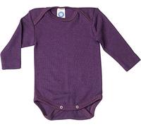Cosilana baby - Body para bebés de lana/seda de Wollbody® morado 62