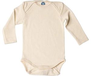 Cosilana, Body para bebé, 45% algodón orgánico, 35% lana orgánica, 20% seda, natural, 2-3 Años
