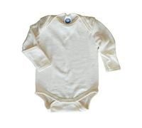 Cosilana, Body para bebé con protección contra arañazos, 70% lana (kbT), 30% seda naturaleza 50/56 cm