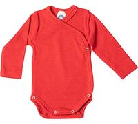 Cosilana - Body para bebé de 70% lana y 30% seda, de origen biológico controlado Rojo rojo