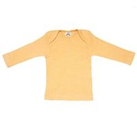 Cosilana, Camisa de manga larga para bebé, 45% algodón KBA 35% lana kbT, 20% seda, Color amarillo., 62/68 cm