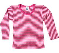 Cosilana - Camiseta de manga corta para niños, 70% lana de merino ecológica, 30% seda, 104