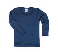 Cosilana - Camiseta de manga corta para niños, 70% lana de merino ecológica, 30% seda, 152