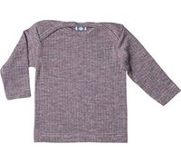 Cosilana, Camiseta de manga larga para bebé, 45% algodón KBA 35% lana kbT, 20% seda, Uni ciruela 23, 98/104 cm