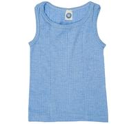 Cosilana, Camiseta de tirantes para niños, 45 % algodón KBA, 35 % lana, 20 % seda., Color azul., 140