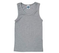 Cosilana, Camiseta de tirantes para niños, 45 % algodón KBA, 35 % lana, 20 % seda., gris, 116 cm