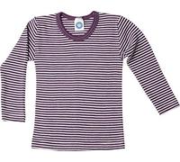 Cosilana - Camiseta de manga corta para niños, 70% lana de merino ecológica, 30% seda, 128 cm
