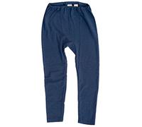 Cosilana, Leggings infantiles 70% lana 30% seda, Color azul marino., 128 cm
