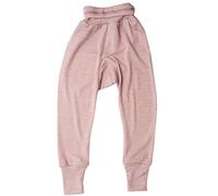 Cosilana Pantalón largo para bebé con cintura, 70% lana virgen de merino, 30% seda., Color rosa., 74 cm-80 cm