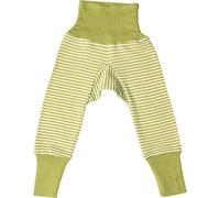 Cosilana, Pantalones de ombligo para bebé, 70% lana, 30% seda, Verde De Rayas, 98-104
